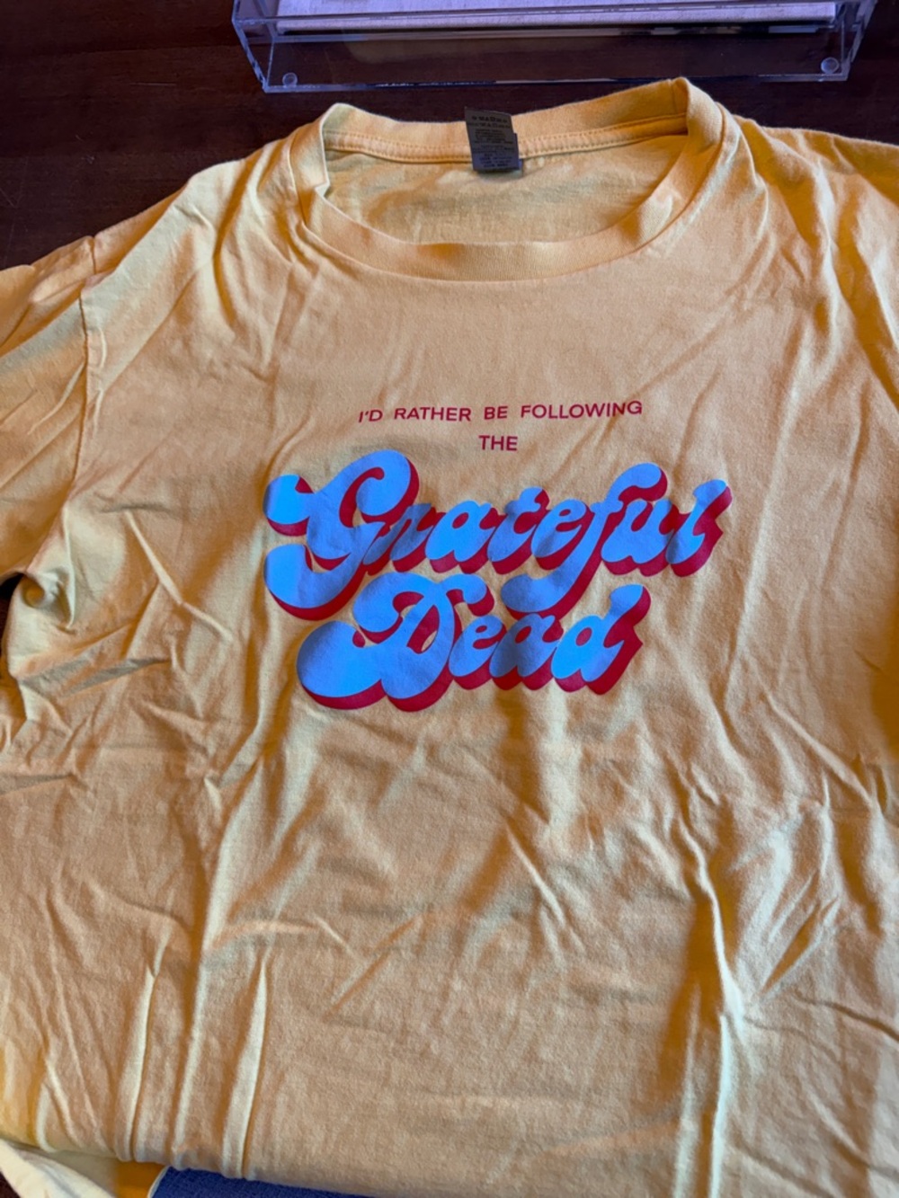 Gildan Yellow Grateful Dead Graphic Tee